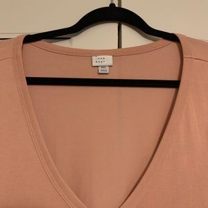Tan V-Neck T-Shirt